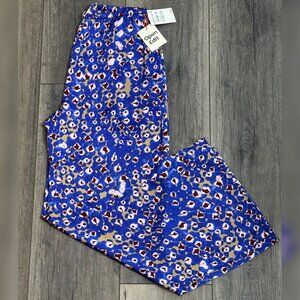 Open Edit Printed Wide Leg Pants & Bralette Set NWT (S/M)